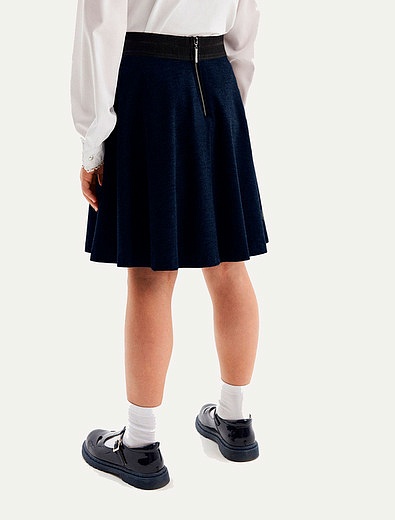 Расклешенная юбка с карманами на кнопках SILVER SPOON - 1044509280012 - Фото 5