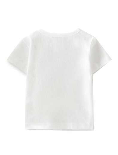 Белая хлопковая футболка с принтом Bonpoint - 1134519184100 - Фото 2