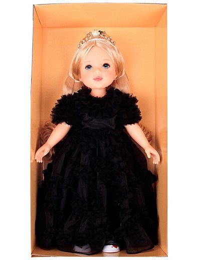 Кукла в чёрном платье из органзы и с диадемой Dolce & Gabbana - 7114509070082 - Фото 4