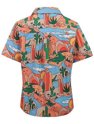 Рубашка с принтом в стиле вестерн Stella McCartney - 1014519270617 - Фото 2