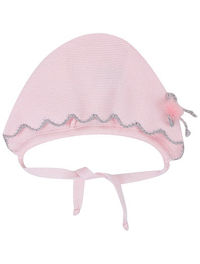 Розовая шапка из шерсти с декором Marlu - 1354509082043 - Фото 1