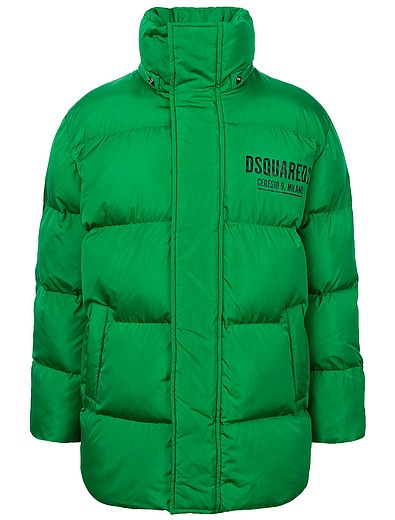 зелёная дутая Куртка Dsquared2 - 1074529281331 - Фото 4