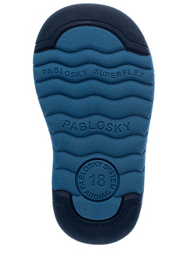 Синие сандалии из кожи Pablosky - 2074519371683 - Фото 5