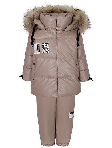 Комплект утепленный из куртки с меховой отделкой и брюк G'N'K - 6124509280122 - Фото 1