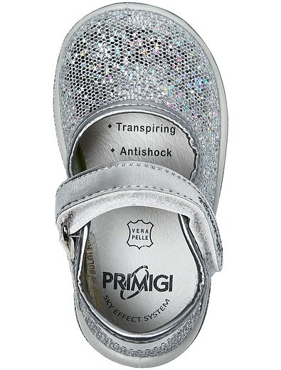 Серебряные туфли на липучках Primigi - 2014209870065 - Фото 4