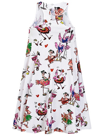 Платье с принтом фламинго Stella McCartney - 1054509178011 - Фото 2