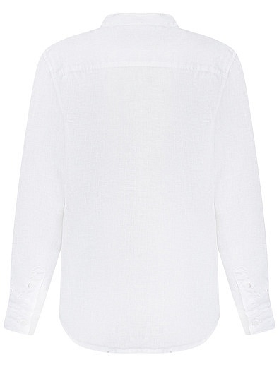 Белая рубашка из льна Il Gufo - 1014519170474 - Фото 2