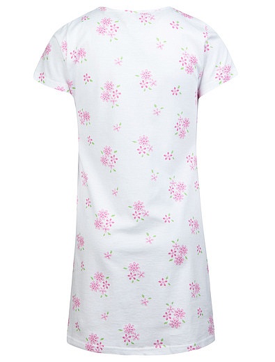 Ночная рубашка с цветочным принтом Sottocoperta - 3341209670036 - Фото 3
