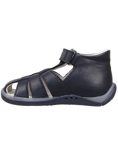 Синие кожаные сандалии Falcotto - 2074529270785 - Фото 3
