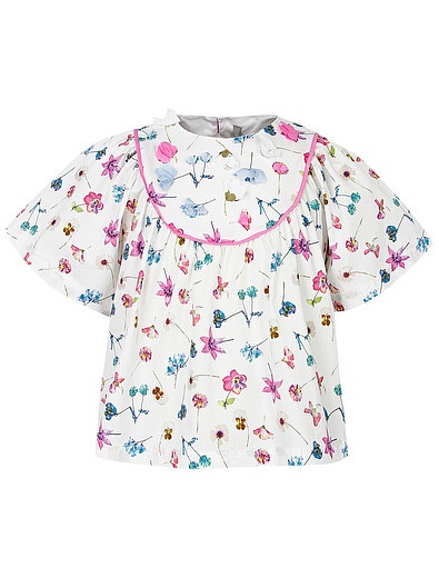 Блуза с принтом цветы Il Gufo - 1034509371575 - Фото 1