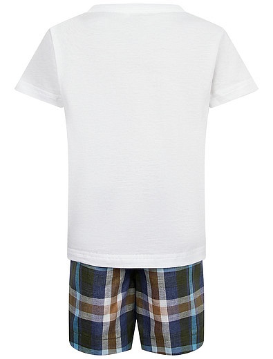 Хлопковый комплект из футболки и шорт Il Gufo - 3024519071396 - Фото 2