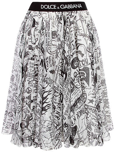 Юбка с принтом граффити Dolce & Gabbana - 1044509281859 - Фото 1