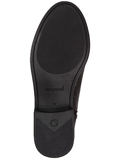 Чёрные блестящие ботинки Mayoral - 2031108980190 - Фото 5