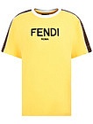 желтая футболка с карманом на боку - 1134529173583