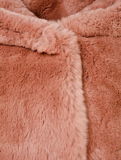 Розовая шуба из натурального меха кролика Yves Salomon - 1972609880309 - Фото 2