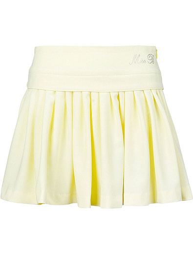 Желтая теннисная юбка Miss Blumarine - 1042809671172 - Фото 1