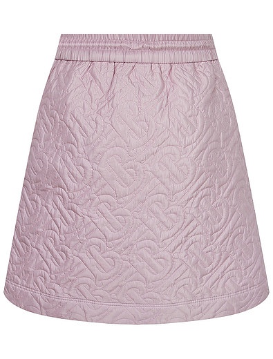 Стеганая юбка с монограммой Burberry - 1044509181012 - Фото 3