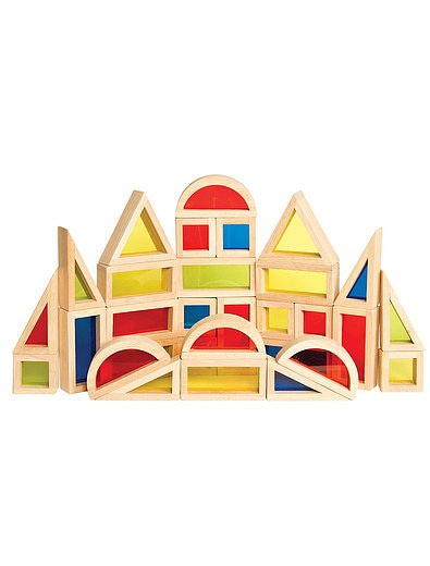 Сортер Rainbow Blocks  - Радужные блоки набор 30 дет. Guide craft - 7132529781146 - Фото 4