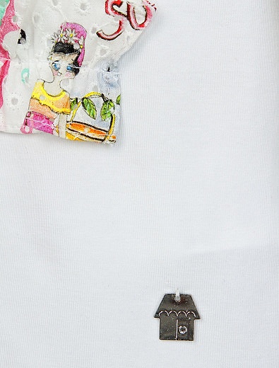 Комплект из юбки и футболки с оборками Simonetta - 3021209971103 - Фото 6
