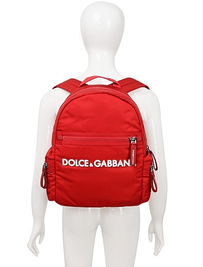 Рюкзак с аппликацией логотипа Dolce & Gabbana - 1501328980047 - Фото 6