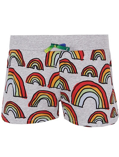 Спортивные шорты с принтом радуга Stella McCartney - 1411709070154 - Фото 1