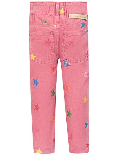 Розовые брюки с принтом Звезды Stella McCartney - 1084509081851 - Фото 2
