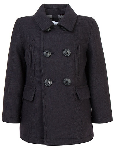 Полу-пальто с отложным воротником из ткани с волокнами шерсти и кашемира Burberry - 1120419680057 - Фото 1