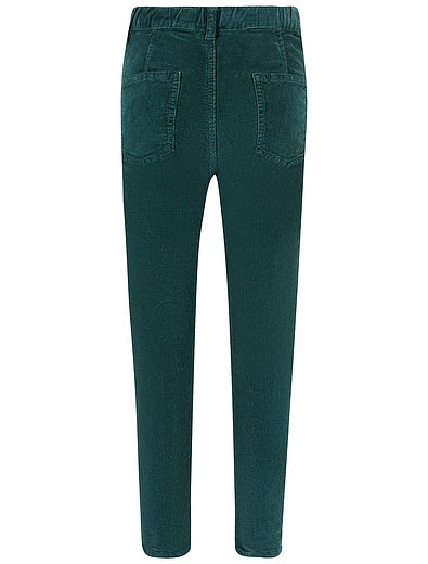 Зеленые вельветовые брюки Il Gufo - 1082219980389 - Фото 2