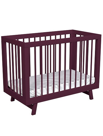 Кроватка для новорожденного Lilla  Aria бордовая Lilla - 5024529380080 - Фото 4