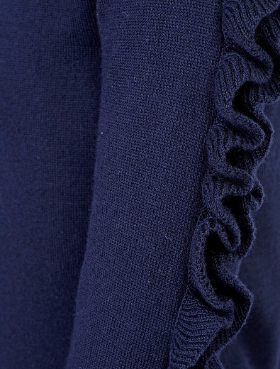 Синий кардиган с оборками на рукавах Aletta - 1260409780012 - Фото 2
