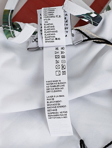 Слитный купальник с принтом Тропические розы Dolce & Gabbana - 0881209070090 - Фото 3