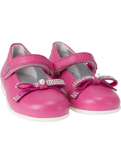 Розовые туфли с бантиком Miss Blumarine - 2010609570024 - Фото 1