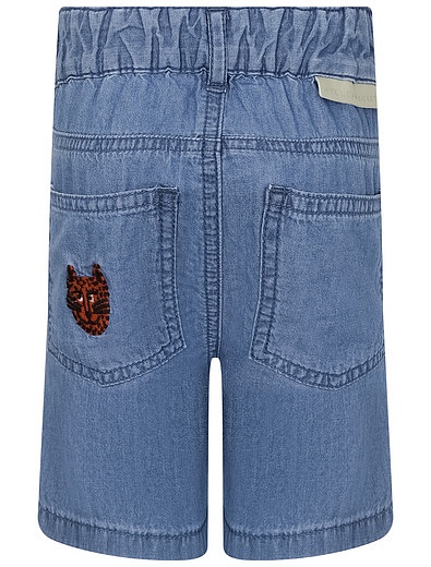 Джинсовые шорты с вышивкой Stella McCartney - 1414519173633 - Фото 2