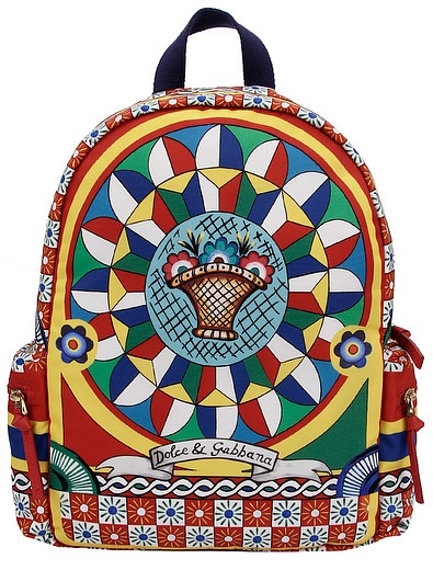 Рюкзак с ярким принтом Dolce & Gabbana - 1504508370157 - Фото 1