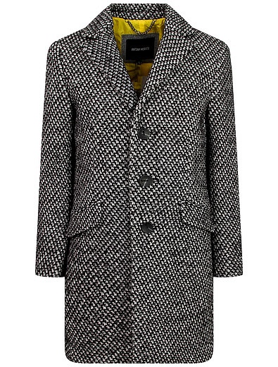 Серое однобортное пальто Antony Morato - 1124519180202 - Фото 1