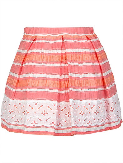 Разноцветная юбка в полоску Miss Blumarine - 1042509571789 - Фото 3