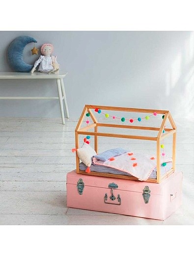 Аксессуар для куклы &quot;Деревянная кровать&quot; Meri Meri - 7134500170161 - Фото 3