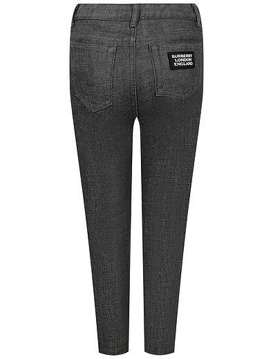 Серые джинсы из хлопка с эластаном Burberry - 1164519181878 - Фото 2