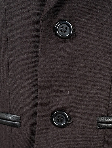 Черный однобортный классический пиджак JOHN RICHMOND - 1331119780026 - Фото 2