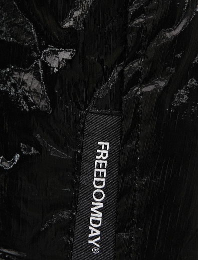 Чёрное пуховое пальто с меховой отделкой FREEDOMDAY - 1121109880085 - Фото 4