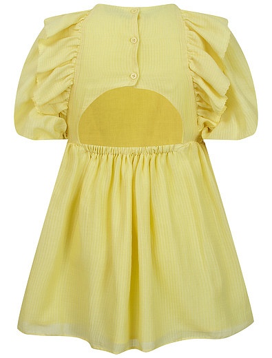 Жёлтое платье с V-образной оборкой Stella McCartney - 1054709370727 - Фото 2
