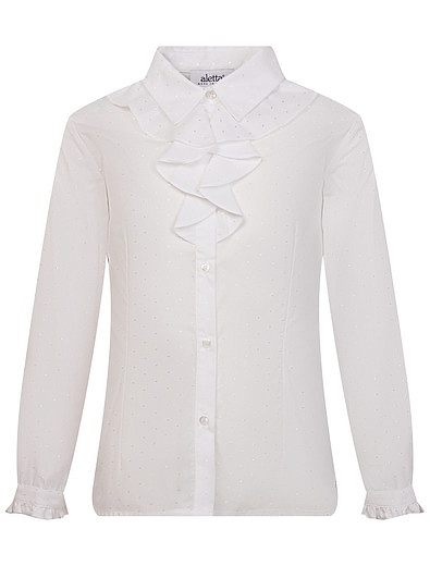 Блуза со съёмным бантом Aletta - 1034509081641 - Фото 2