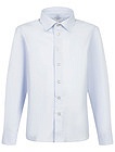 Голубая рубашка силуэта Slim - 1014519381863