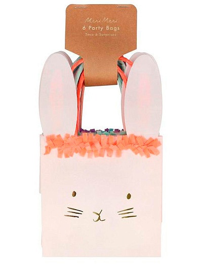 Пакеты для подарков "Кролики" 6 шт. Meri Meri - 6584520171197 - Фото 5