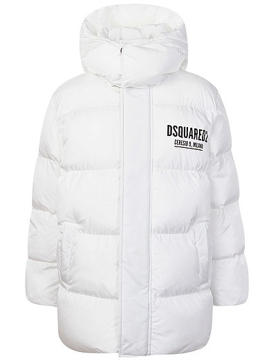белая Куртка с логотипом Dsquared2 - 1074529281454 - Фото 1