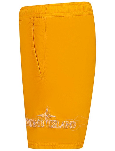 Оранжевые пляжные шорты Stone Island - 4104519171001 - Фото 2