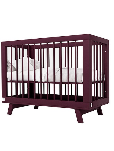 Кроватка для новорожденного Lilla  Aria бордовая Lilla - 5024529380080 - Фото 5