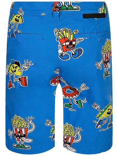 Хлопковые шорты с принтами Stella McCartney - 1414519376621 - Фото 2