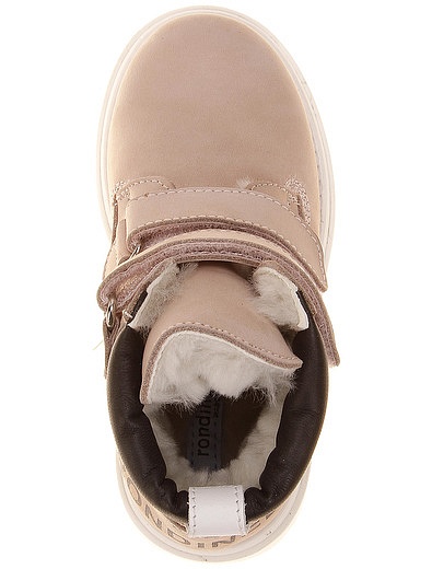 Матовые утепленные ботинки на липучке RONDINELLA - 2034509280562 - Фото 4