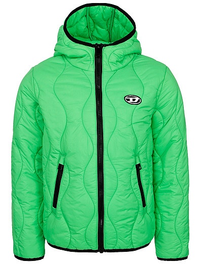Зелёная стеганая куртка Diesel - 1074529410342 - Фото 1